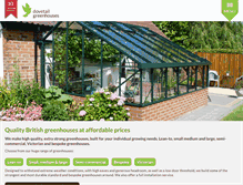 Tablet Screenshot of dovetailgreenhouses.co.uk
